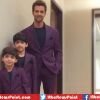 Hrithik Roshan with his Two Sons Come out Wearing Matching Purple Suits on IAA Awards Ceremony