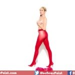 Miley Cyrus Strips off, Dances Topless in Just Pair of Red Tights
