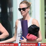 Glamorous Charlize Theron Flashes Sculpted Pins in Leggings after Yoga Class