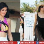 Kylie Jenner Flaunts her Cleavage in Multi-Colored Keyhole Bikini in St Barts