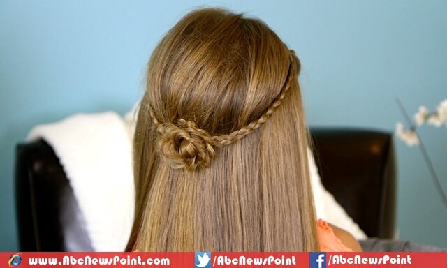 Braided Flower Tieback